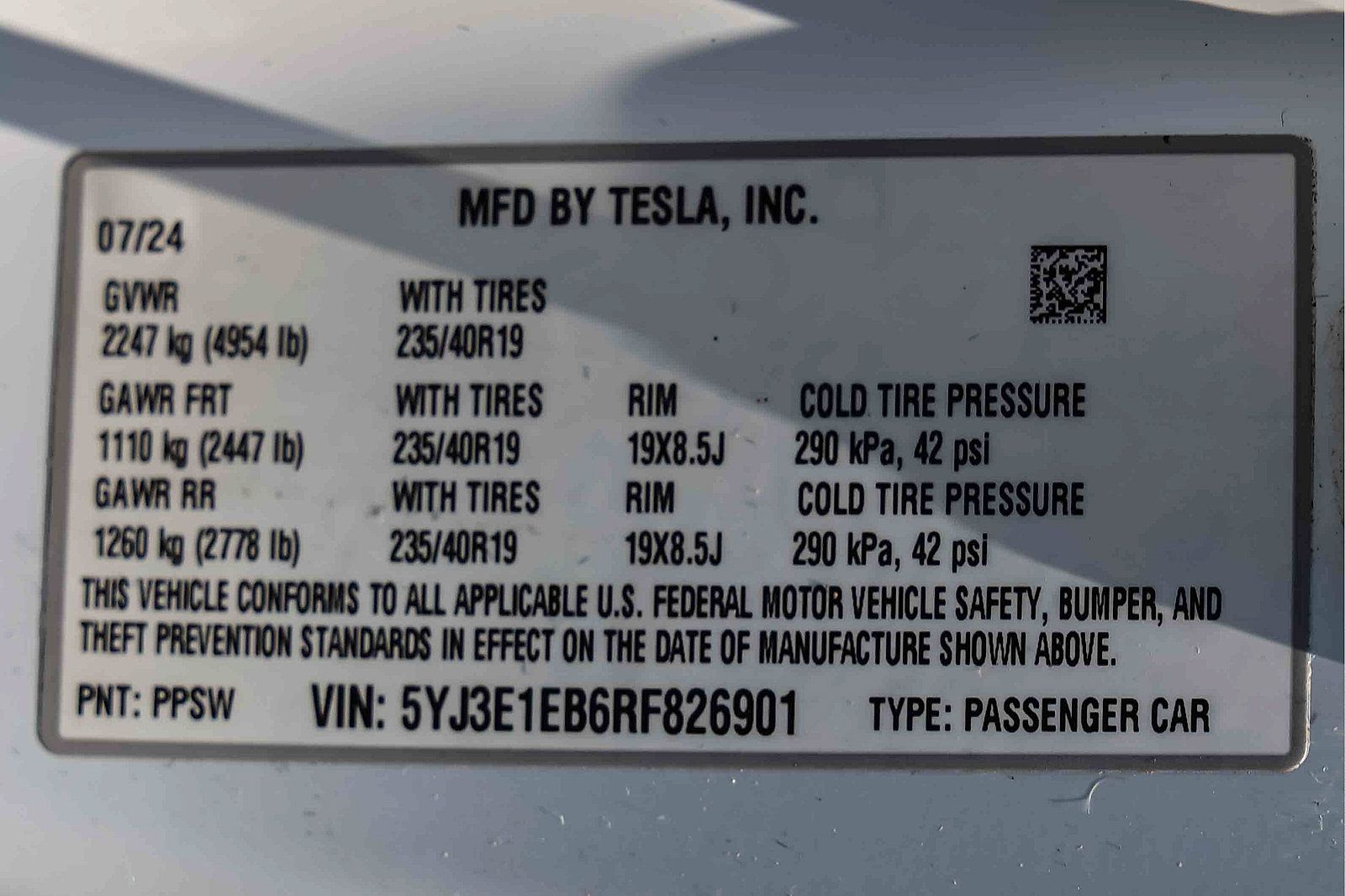 Tesla Model 3 Long Range
